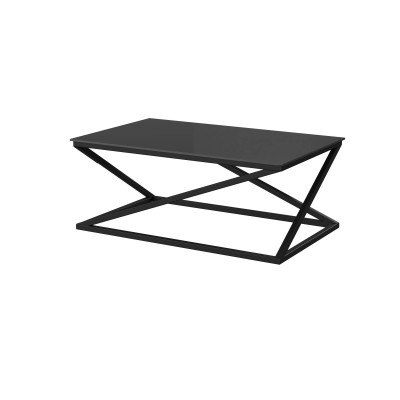 Стол журнальный Сена 100*60,5*42 (стекло черное)