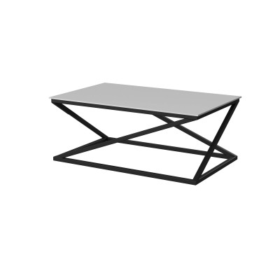 Стол журнальный Сена 100*60,5*42 (стекло белое)