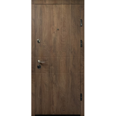 Дверь входная ПК-185+спил дерева кон./медовый мдф/мдф 86лв