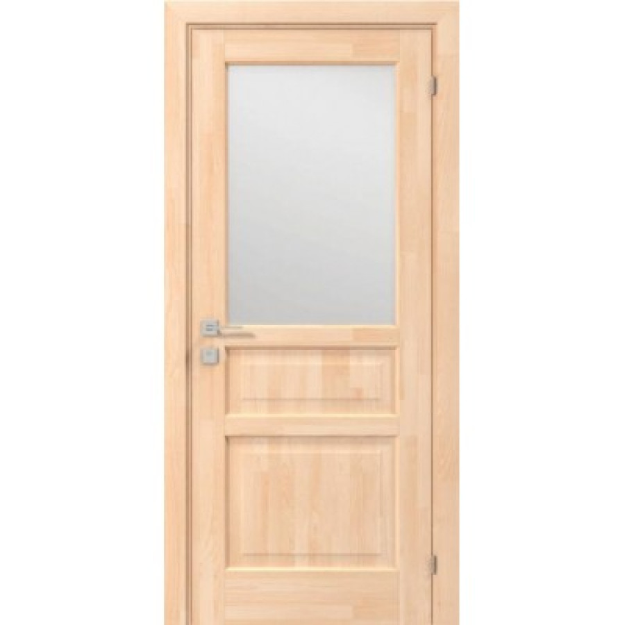 Двері міжкімнатні RODOS ДП Woodmix Praktic напівскло, без покриття, 800/2000/36, сатин - фото 1