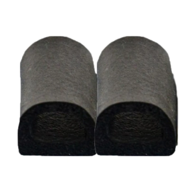 Уплотнитель самоклеящийся D, 100м, черный, Technics 10-773