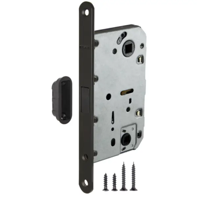 Замок межкомнатный FUARO под WC МАГНИТНЫЙ М96WC-50 UK BL-24 (черный)