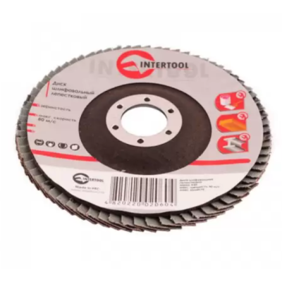 Диск лепестковый торцевой Intertool 125мм хР36