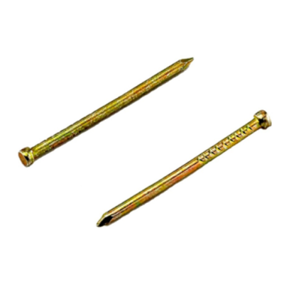Гвозди столярные нефасованные 1,2*20 желтый цинк