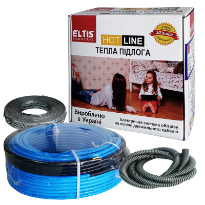 Кабель 2-х жилой HOT LINE Комплекс ДК-950 950Вт 56м+12м.мс+2м.г 220в 5,6-7.0кв.м. ЭЛТИС