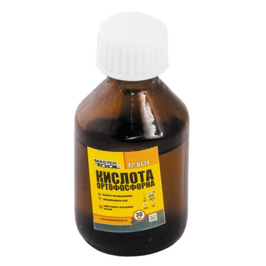 Кислота ортофосфатна Mastertool - 30г скло - фото 1