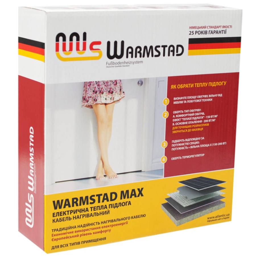 Комплект-Кабель нагрівальний Warmstad Max EcoWIN-815-63 W/m2 - фото 2