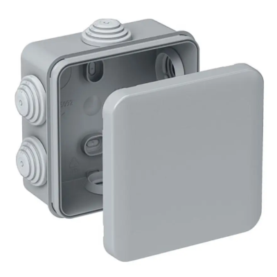 Коробка распределительная герметичная IP55 наружная квадратная 100*100*50мм