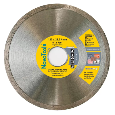Круг алмазный NovoTols Basic 125*5*22.23мм Плитка