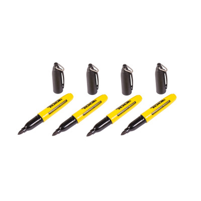 Маркер пернаментный черный 4шт