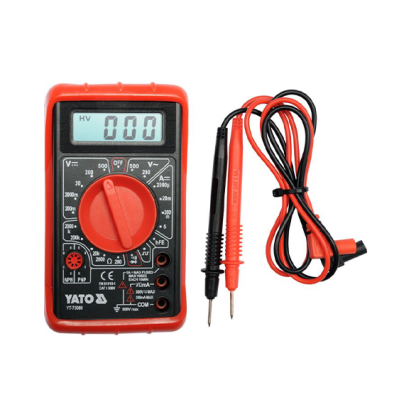 Мультиметр для измерения электрических параметров YATO: цифровой