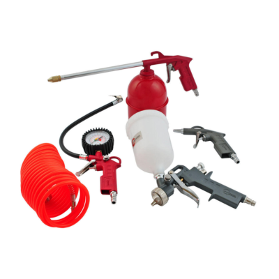 Набор лакокрасочный Intertool-верхний бак 600мл, пластиковый шланг.