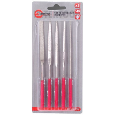 Набор алмазных надфилов Intertool - 5шт
