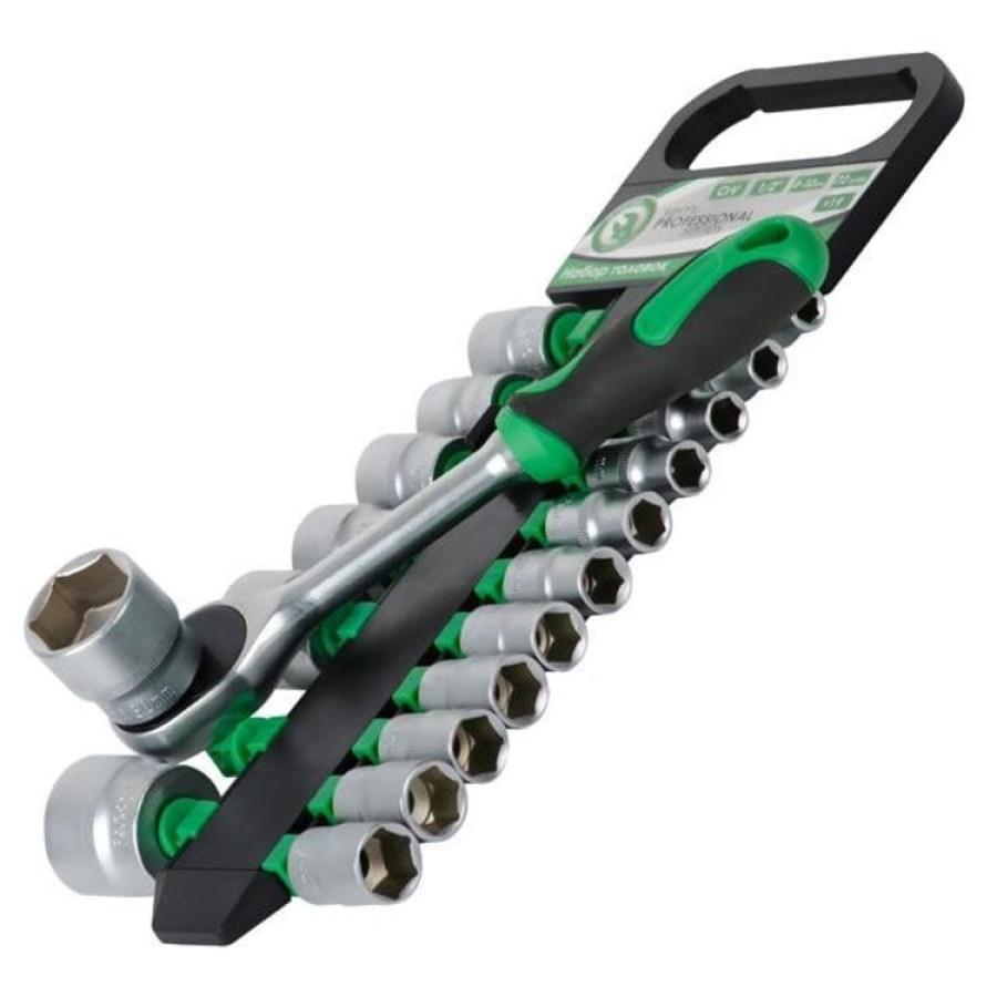 Набор инструмента на планке Intertool - 19ед*1/2 - фото 4