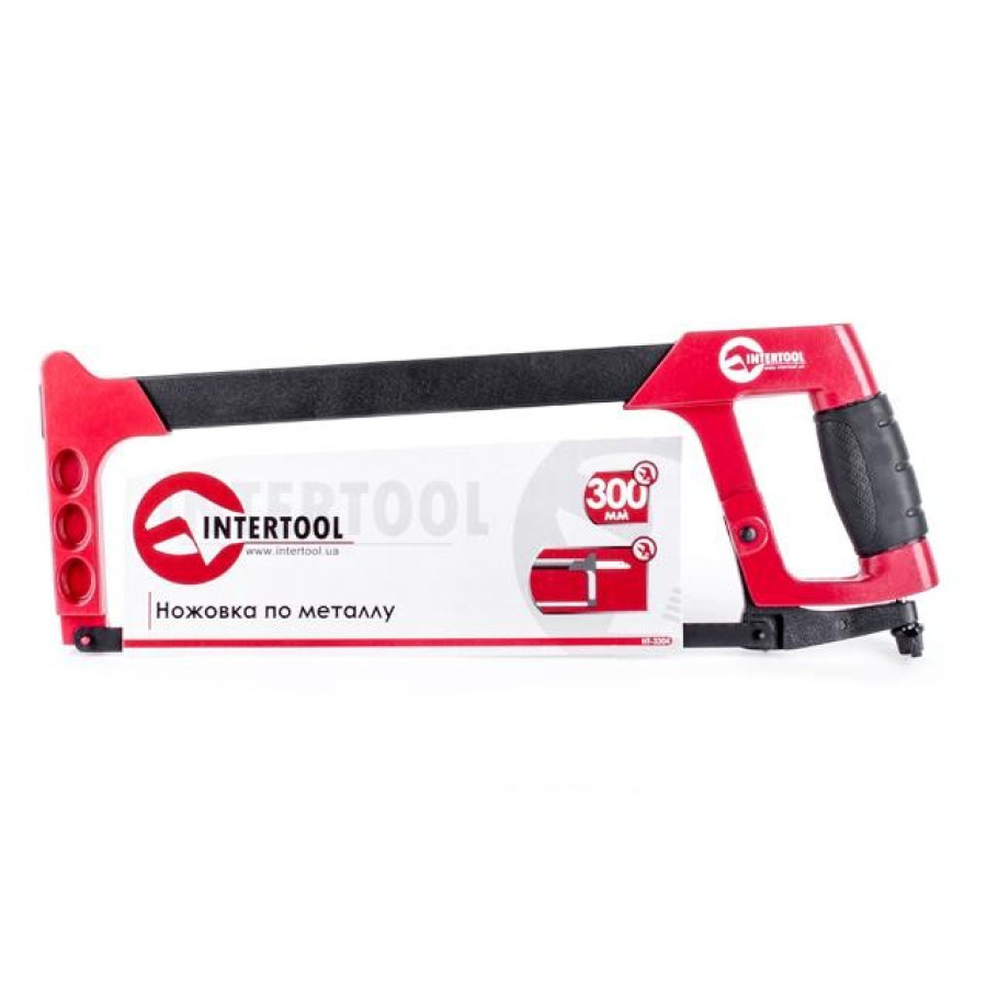 Ножівка по металу  Intertool - 300 мм алюмінієва ручка - фото 1
