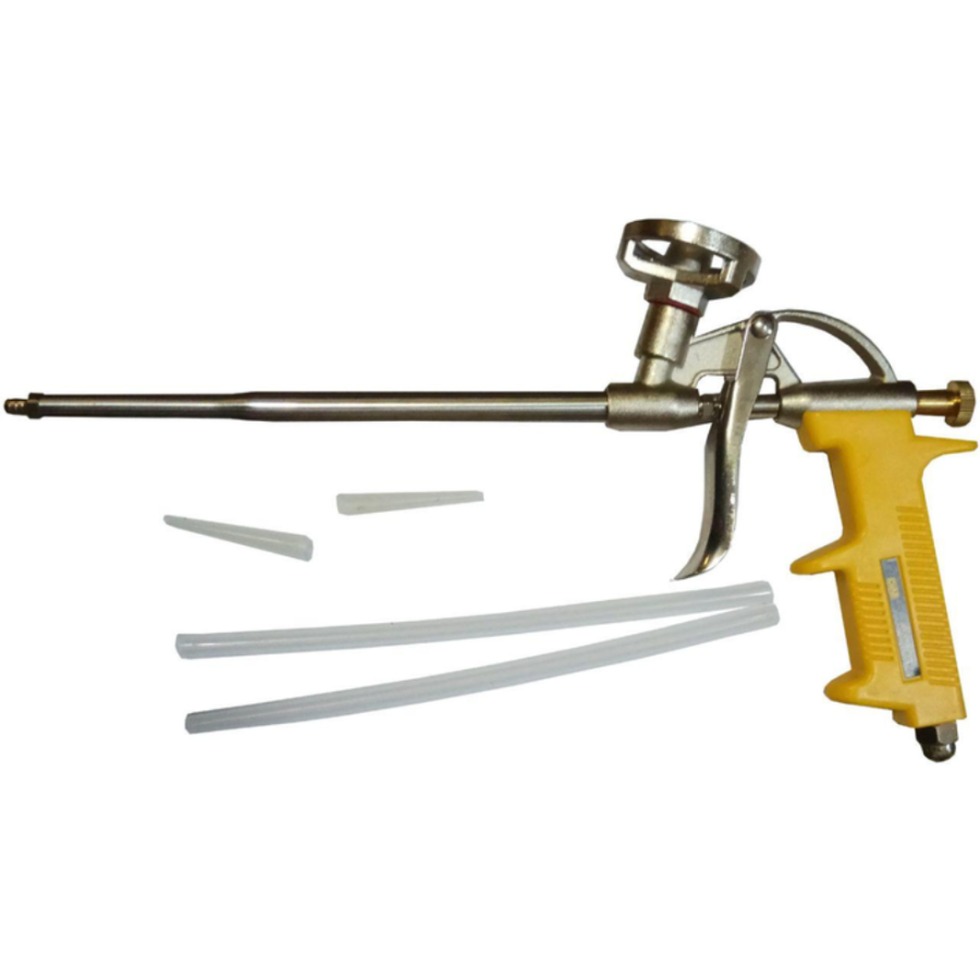 Пістолет для піни Сила - 300мм нікель - фото 1