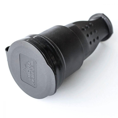 Гнездо штепсельное RH Waterproof с/из черное IP44 HN-022032N