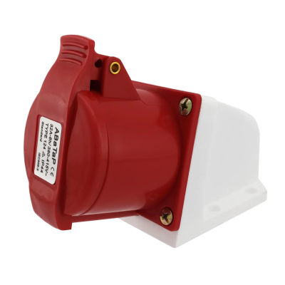 Разъем розетка на стену АВаТар 4Р 32А (124)