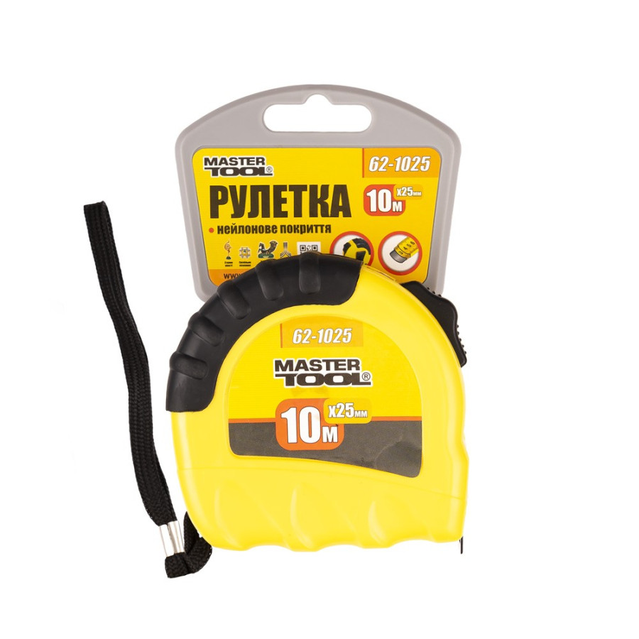 Рулетка Mastertool – 10м 25мм - фото 1