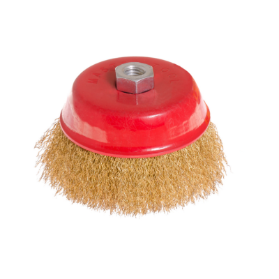 Щетка торцевая Mastertool - 125мм рифленая.