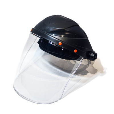 Щиток защитный из поликарбоната VIROK для лица, прозрачный с защитой от ультрафиолета UV 400