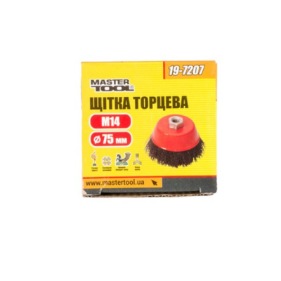 Щітка торцева Mastertool - 75мм рифлена