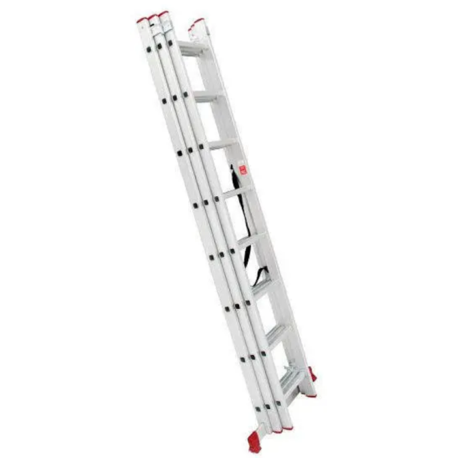 Лестница 3х раскладная Intertool - 5087мм*3*8 ступеней - фото 3