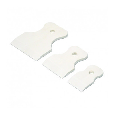 Шпатель резиновый белый (набор 3шт)