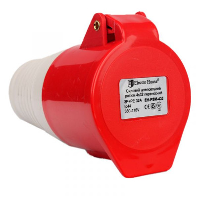 Силовой штепсельный разъем 4*32 (переносной)