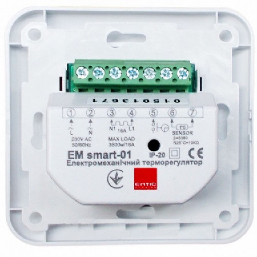Терморегулятор SMART-01 механический 16А ЭМ - фото 2