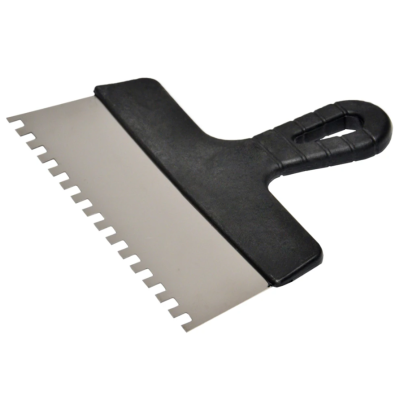 Шпатель нержавеющий 150мм, зуб 8х8мм Favorit | 05-441