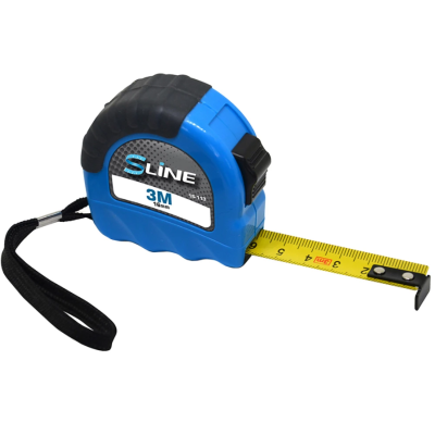 Рулетка, прорезиненный корпус, с фиксатором, 5м/25мм S-line | 15-115