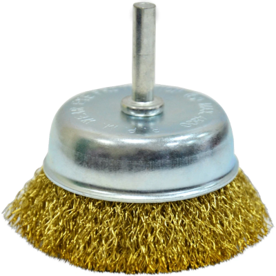 Щетка крацовка "Чашка", латунная со шпилькой, 75мм Spitce | 18-083
