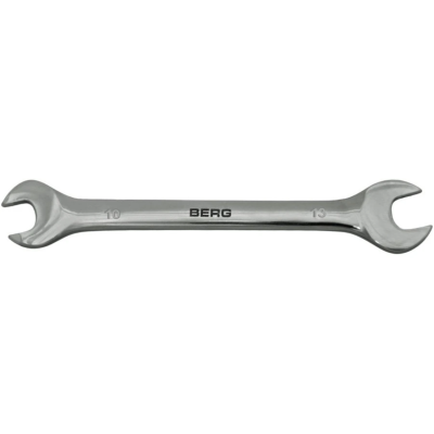 Ключ рожковый двухсторонний Cr-V 10x13мм Berg | 48-104