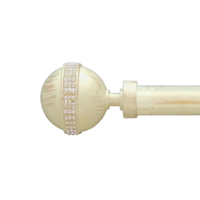 Насадка "Cardinal" D25 белое золото калисто с кристаллом