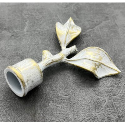 Насадка "Cardinal" D25 белое золото лист розы