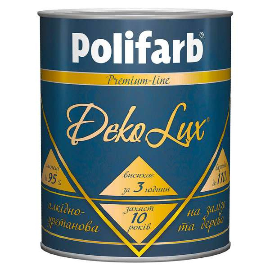 Эмаль Polifarb DekoLux белый 0,7 кг - фото 1