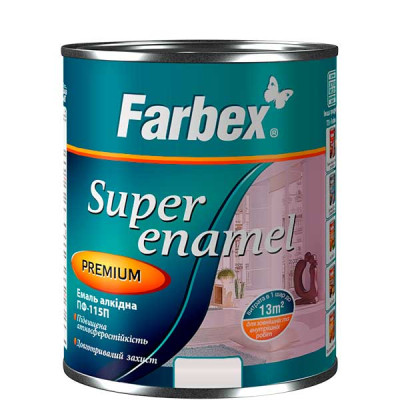 Эмаль алкидная ТМ Farbex ПФ-115П ярко-голубая 0,3 кг