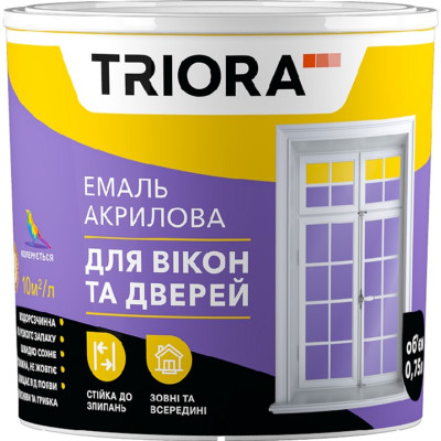 Эмаль для окон и дверей Triora 400мл акриловая