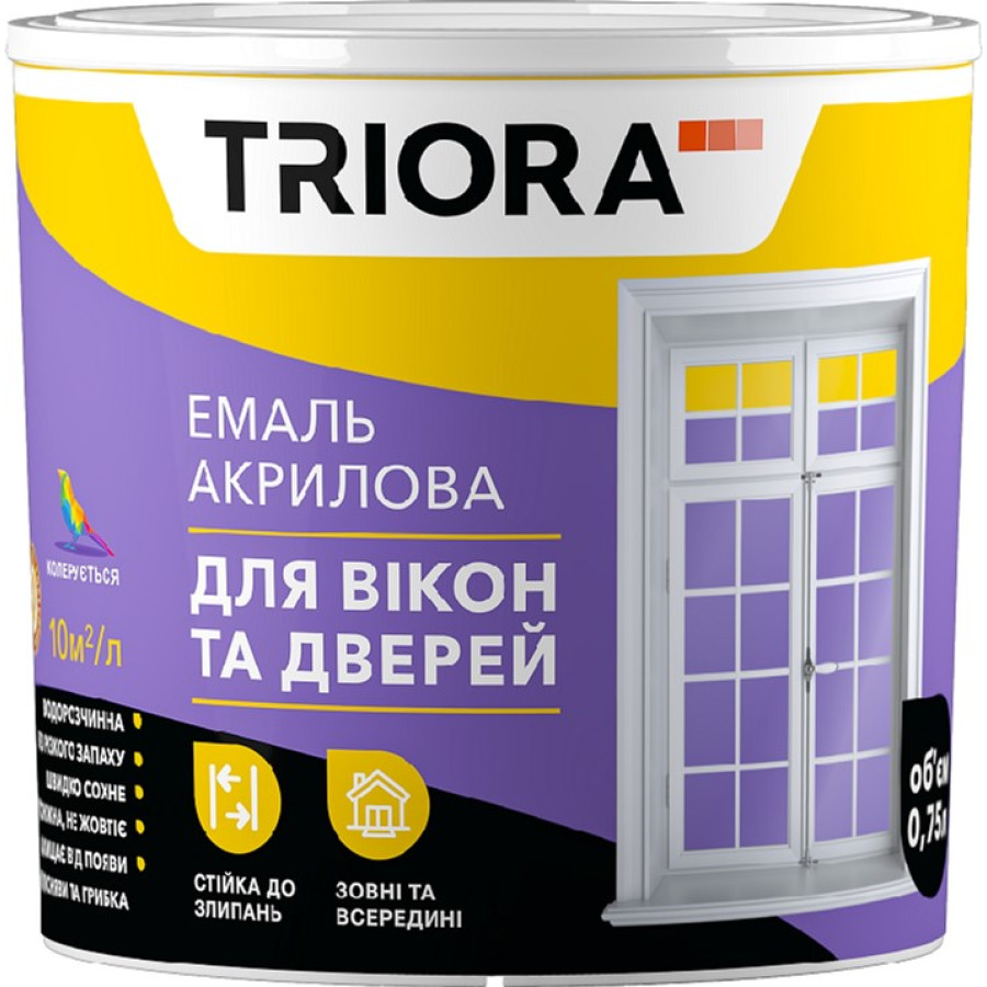 Эмаль для окон и дверей Triora 400мл акриловая - фото 1