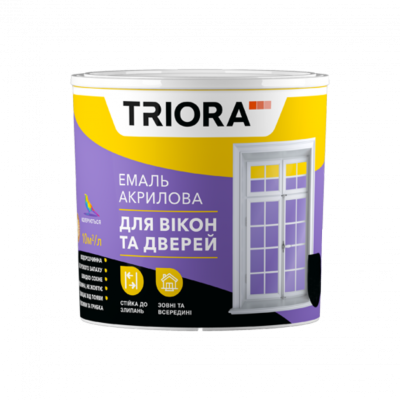 Эмаль для окон и дверей Triora белая 0,75л