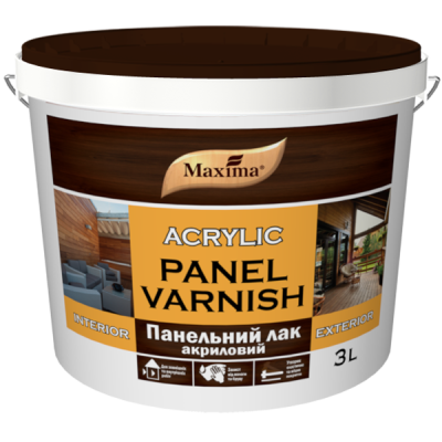Лак панельный ТМ Maxima глянцевый 3л