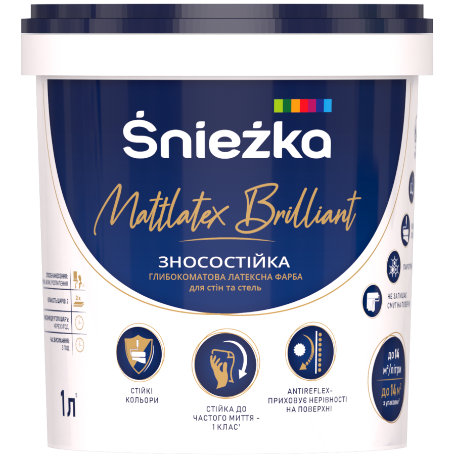 Фарба Sniezka Mattlatex Brilliant 1,37кг - фото 1