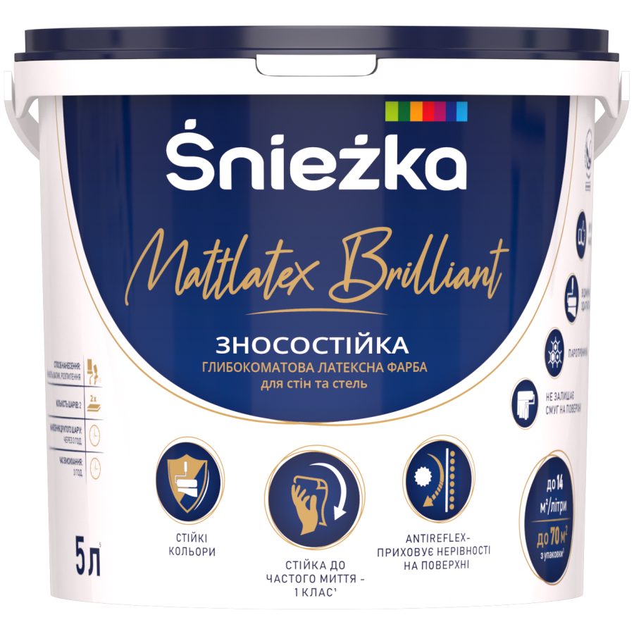 Фарба Sniezka Mattlatex Brilliant 6,8кг - фото 1