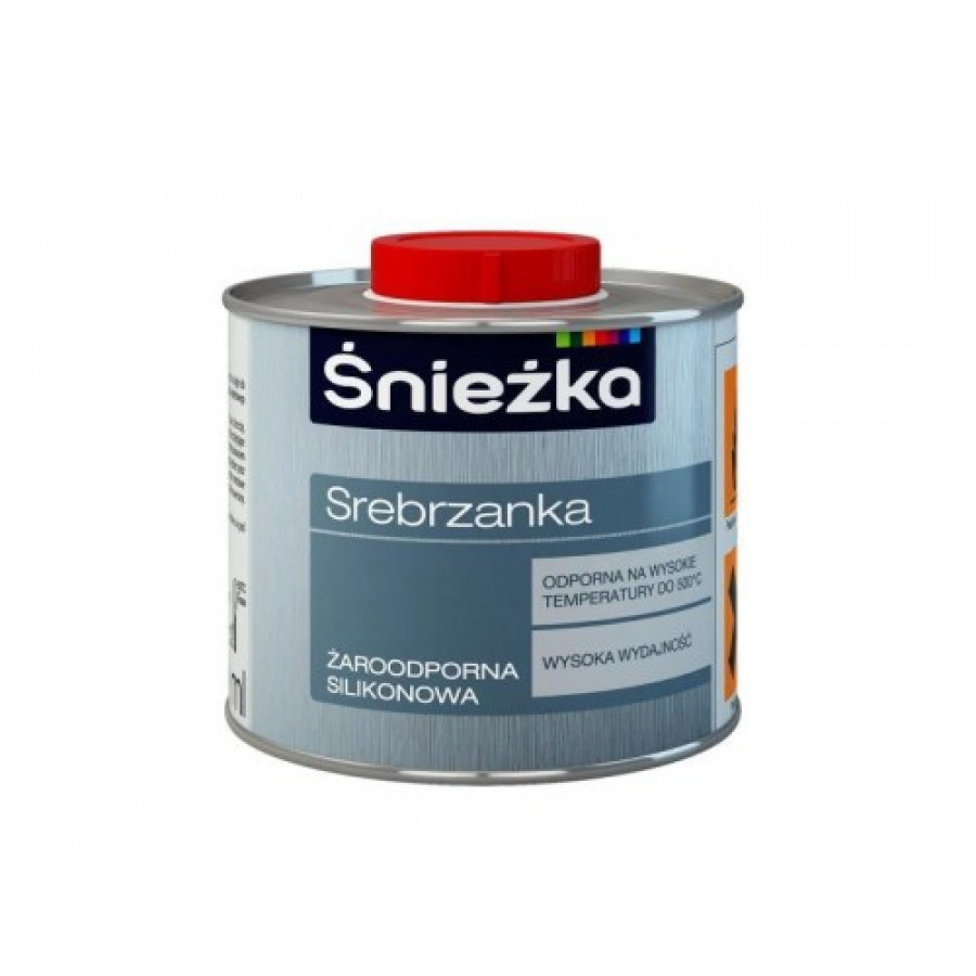 Емаль Sniezka термостійка сріблянка Srebrzanka срібний 0,5 л - фото 1