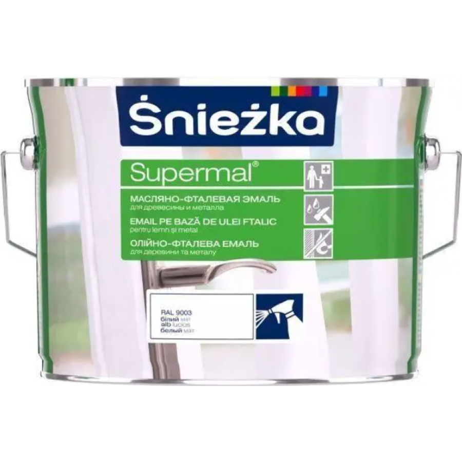 Емаль для дерева та металу Sniezka Supermal горіх середній 2,5л - фото 1