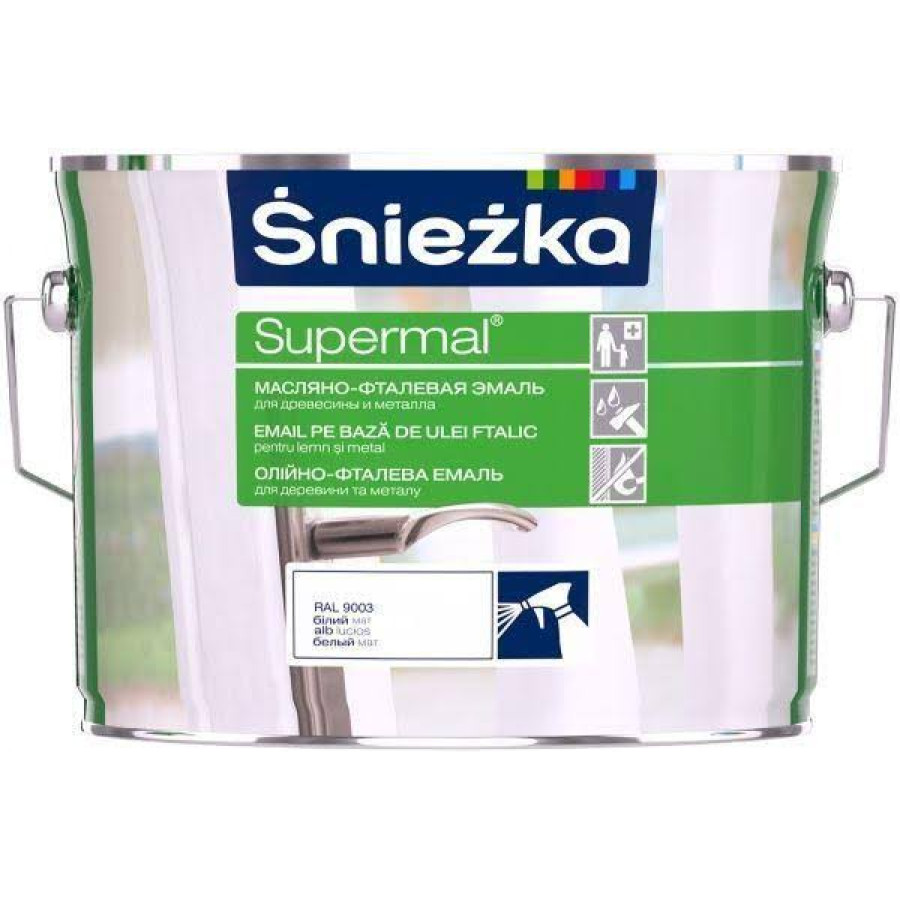 Емаль для дерева та металу Sniezka Supermal горіх ясний 2,5л - фото 1