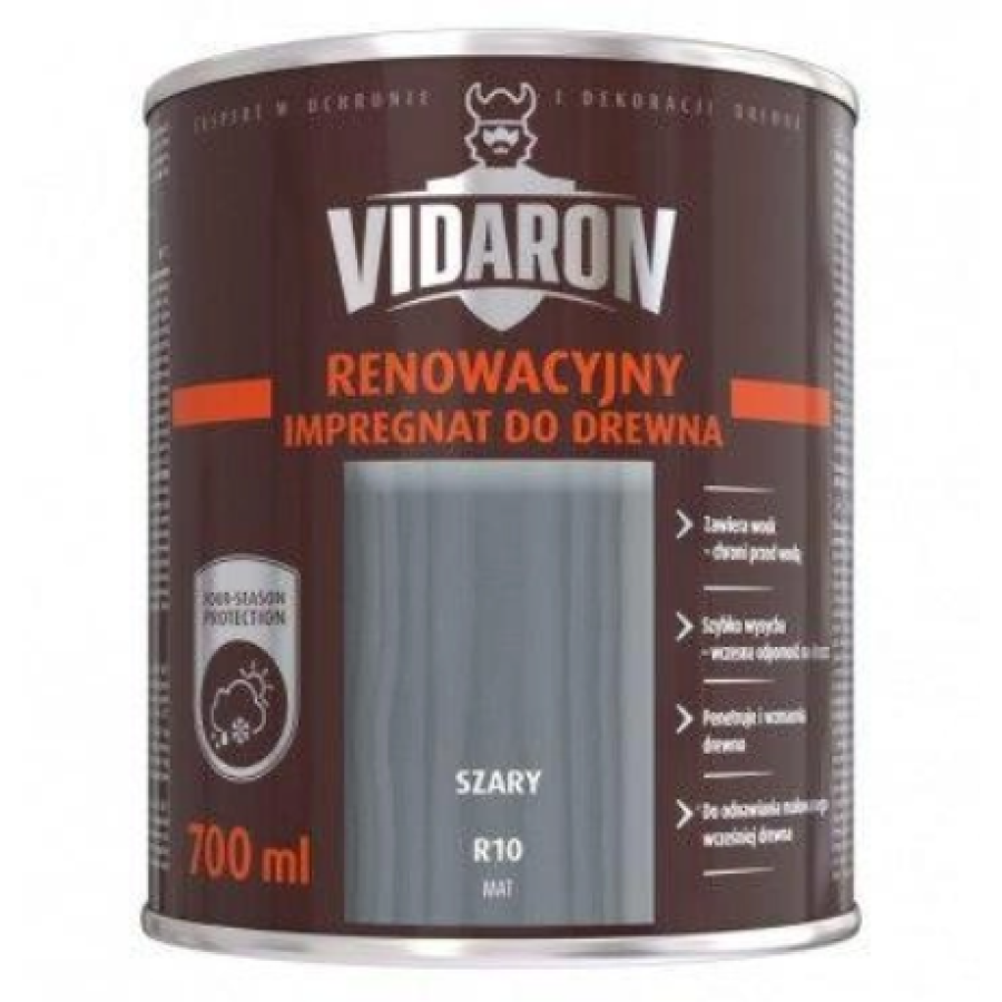 Просочення Vidaron Імпергрунт реноваційний сірий матовий R10 0,7л - фото 1
