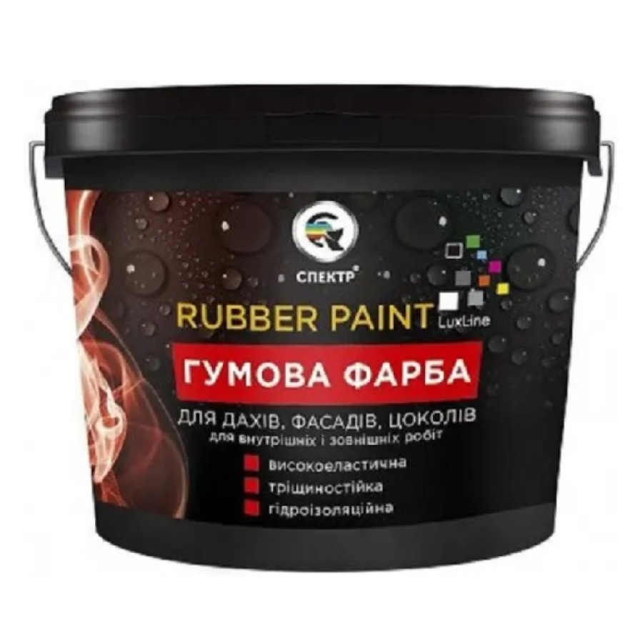Краска резиновая Спектр акриловая Ral 7046 серая 3,5 кг - фото 1
