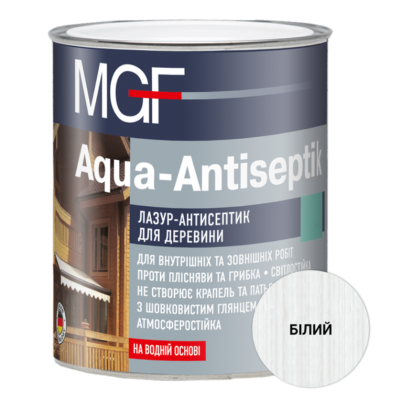 Пропитка для дерева MGF Aqua-Antiseptik белый 0,75л